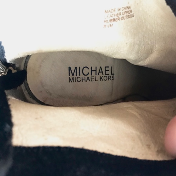 MICHAEL KORS Burnished Leather Moto Ankle Boots - Picture 8 of 10